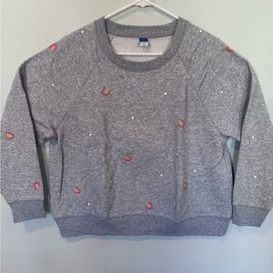 Old Navy Men's Light Gray Crewneck Sweater